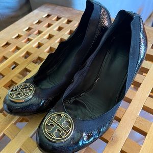 Tory Burch Wedge Heels- Black